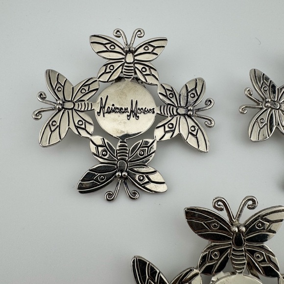 Neiman Marcus InCircle Emilia Castillo Butterfly Gift Ornament Clip Set of 3 - Picture 2 of 4